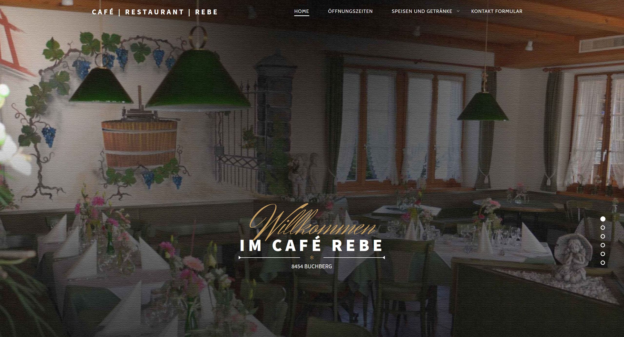 Bild Hompage Café Rebe
